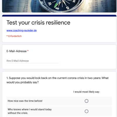 Test your crisis resilience