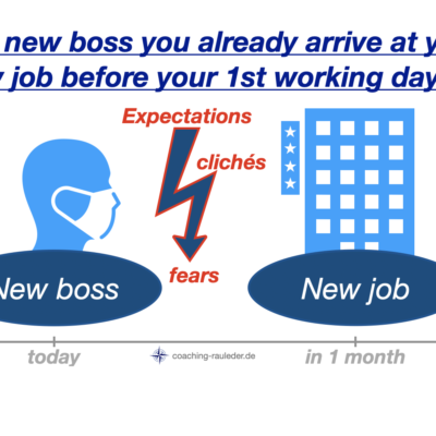 Why do you arrive at your new job before you arrive?